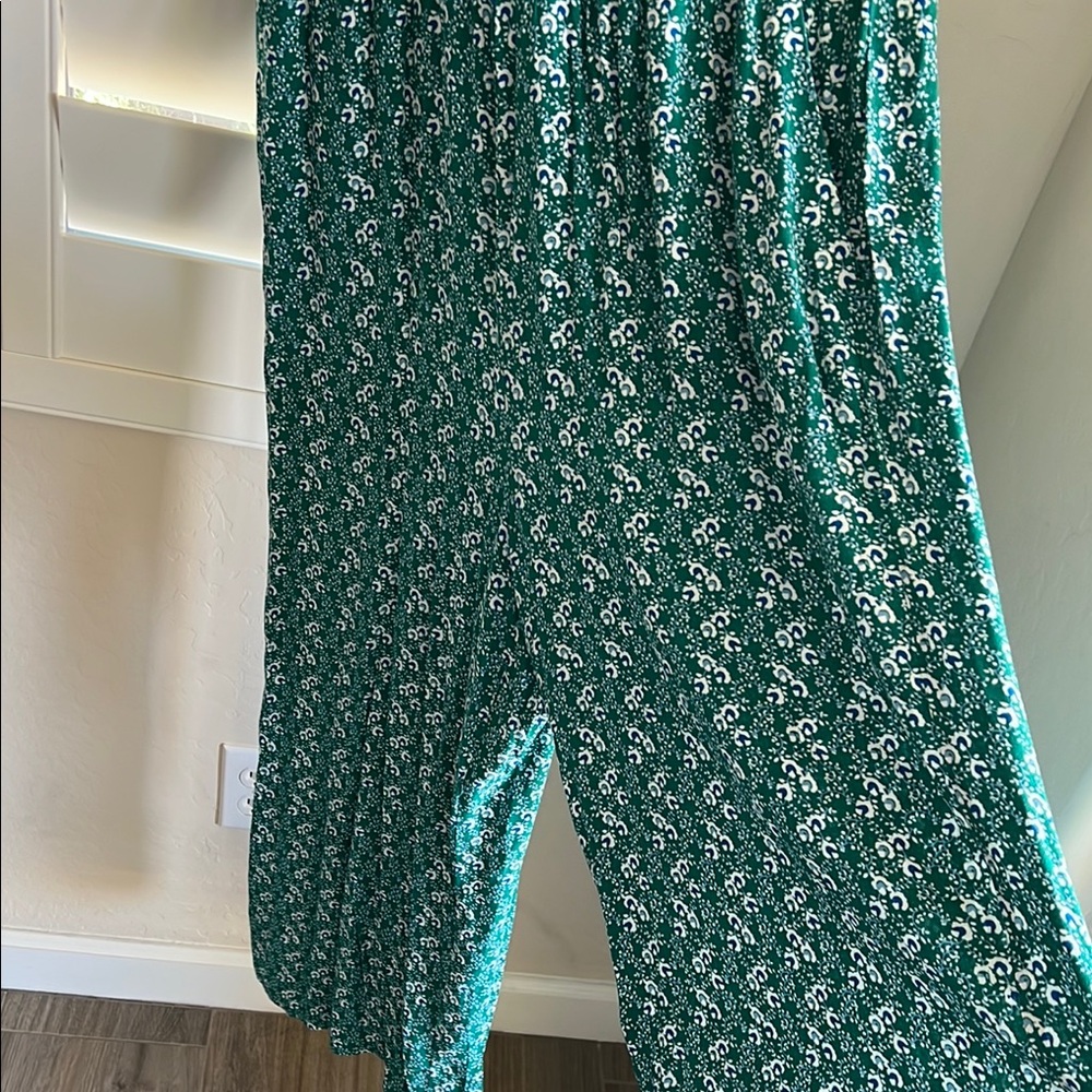 LOFT Green, Blue and White Sleeveless Romper - Picture 6 of 10